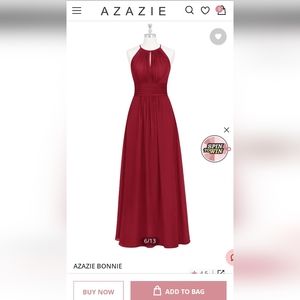 Azazie Bonnie Chiffon Bridesmaid Dress in Burgundy